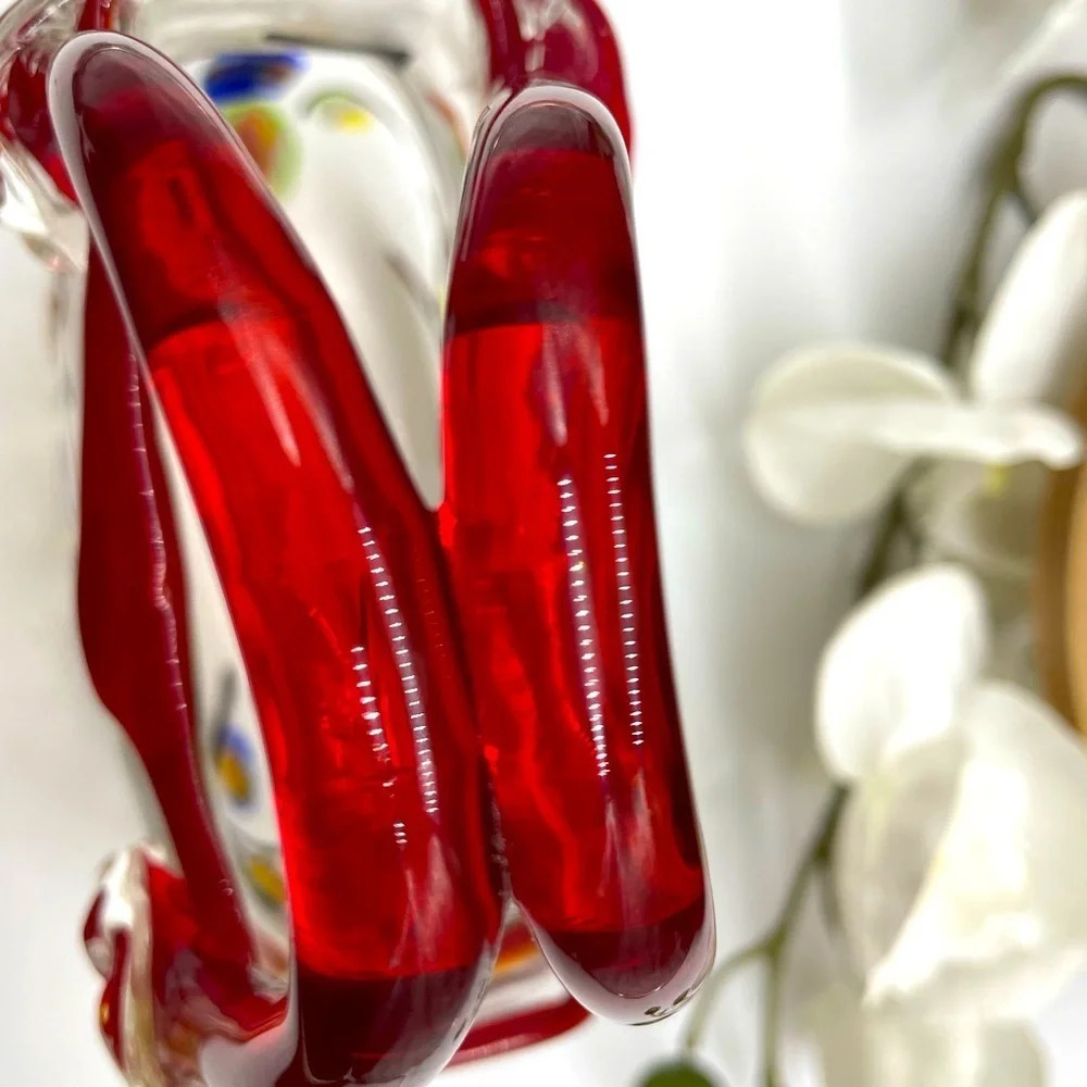 Vintage Handbag Blown Glass Vase - Picture 2 of 6